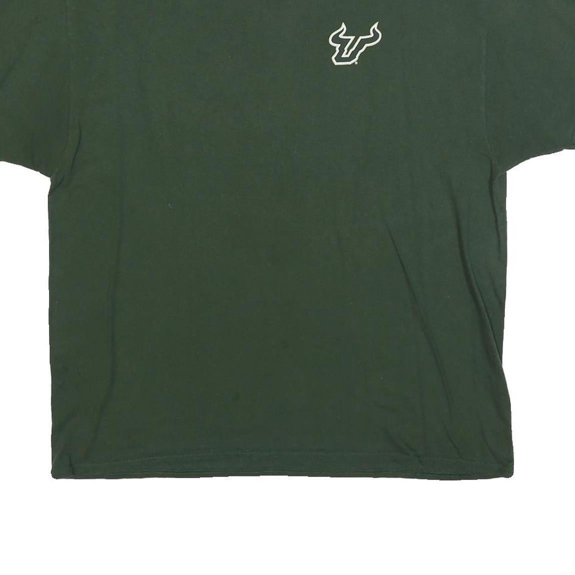 CHAMPION Mens Green South Florida Bulls Pride Graphic T-Shirt XL Crew Neck Short