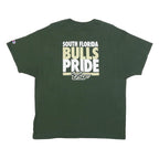 CHAMPION Mens Green South Florida Bulls Pride Graphic T-Shirt XL Crew Neck Short