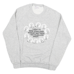RANCATIRA Womens Grey XL Cotton Blend Crew Neck Sweatshirt Sheep Graphic