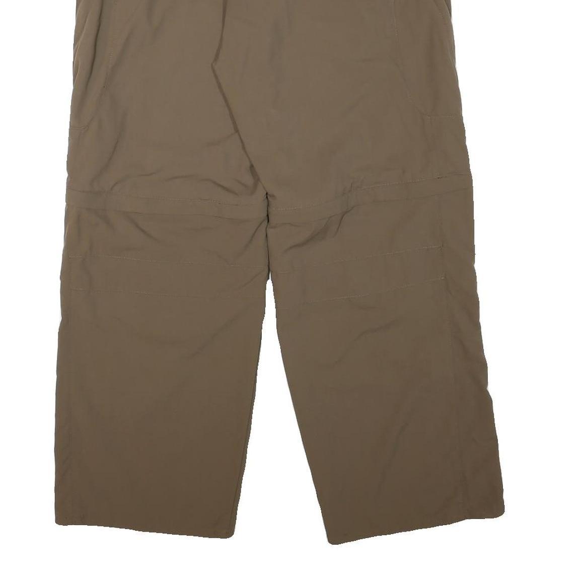 HELLY HANSEN Mens Polyester Blend Brown Relaxed Straight Trousers W35 L29