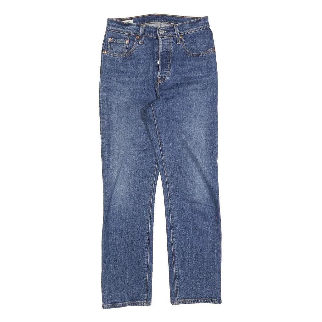 LEVI'S 501 BIG E Womens Jeans Blue Regular Straight Denim Medium W25 L28 Classic