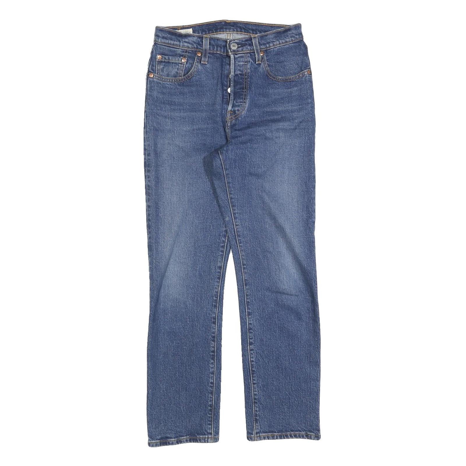 LEVI'S 501 BIG E Womens Jeans Blue Regular Straight Denim Medium W25 L28 Classic