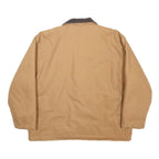CONDOR Mens Beige & Brown Cotton Workwear Jacket 2XL Zip Closure Quilted Pocket