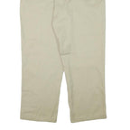 DICKIES Mens Cotton Blend Beige Regular Fit Straight Leg Trousers W38 L29