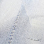 TOMMY JEANS Mens Relaxed Light Blue Denim Jeans W34 L32 Button Cotton Blend