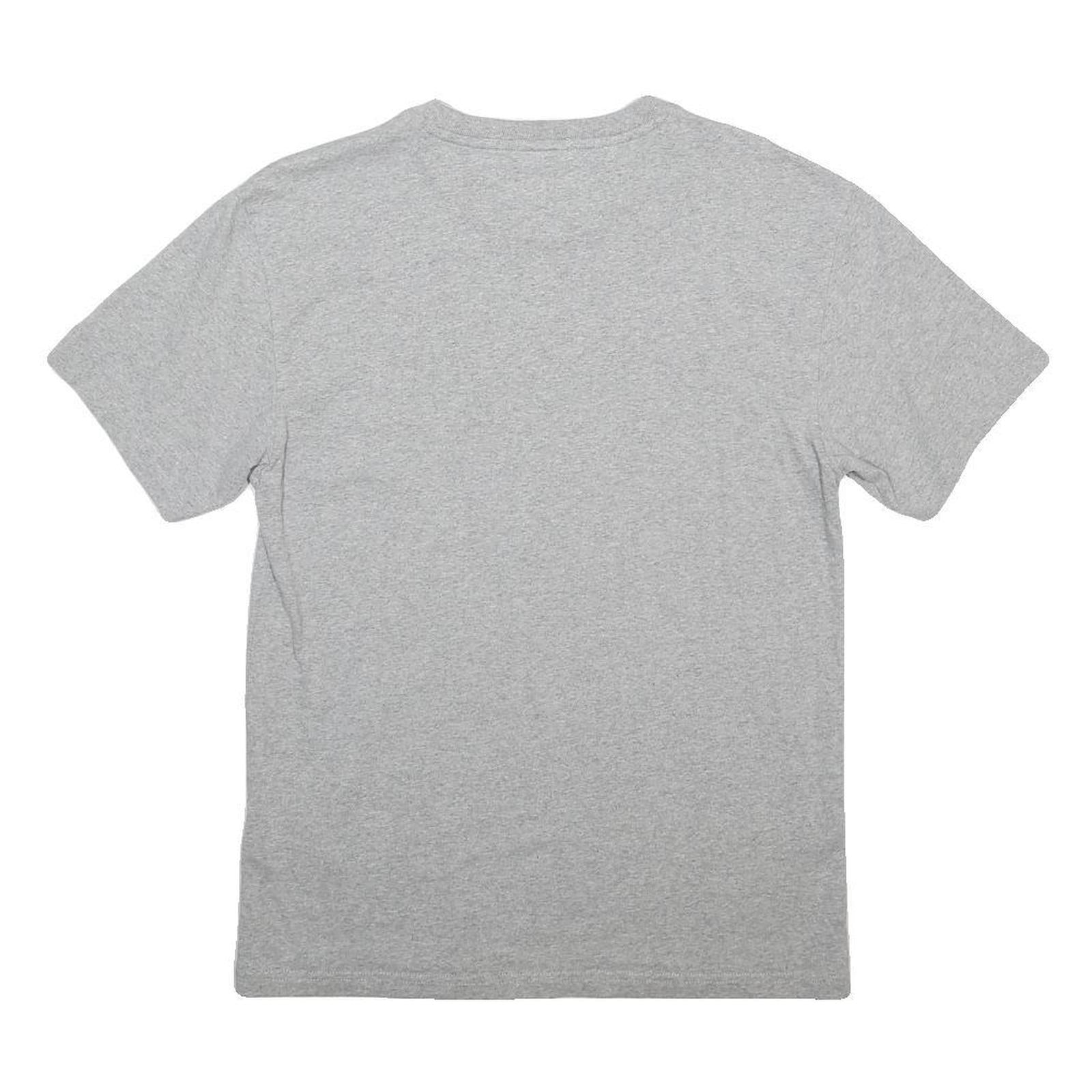TOMMY JEANS Mens Grey Graphic Print T-Shirt S Short Sleeve Crew Neck Cotton