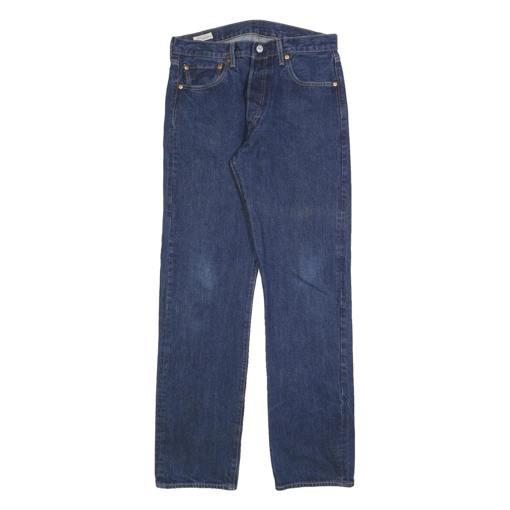 LEVI'S 501 BIG E Mens Jeans Blue Regular Straight Denim Medium W33 L34 Classic