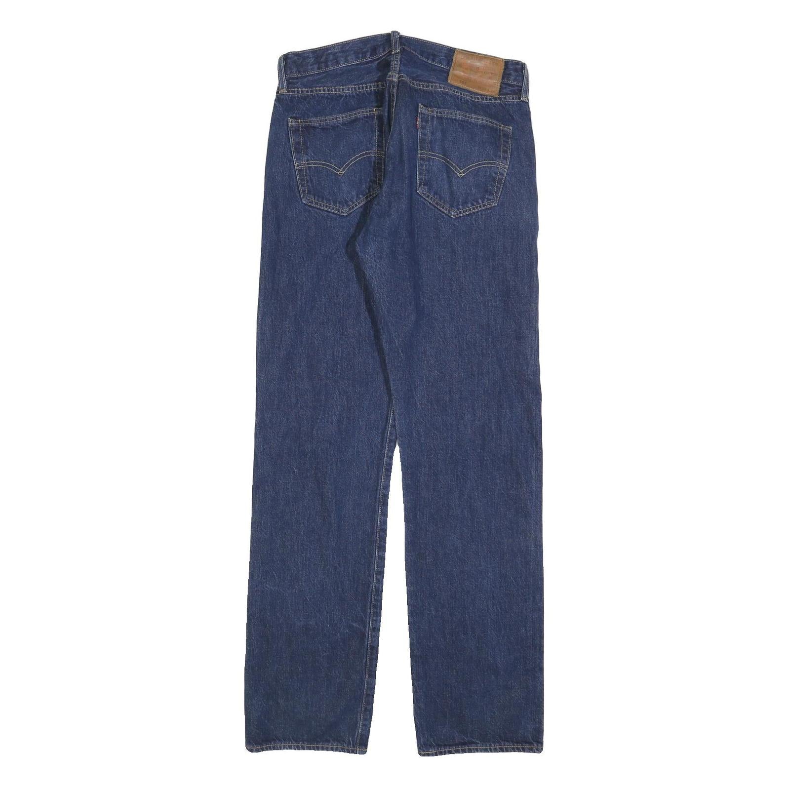 LEVI'S 501 BIG E Mens Jeans Blue Regular Straight Denim Medium W33 L34 Classic