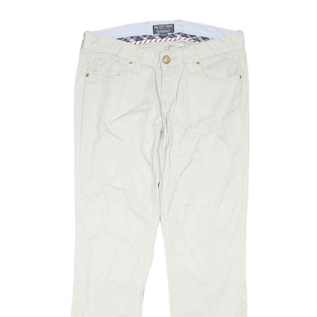 RALPH LAUREN POLO JEANS COMPANY Womens Regular White Cotton Blend Jeans W30 L27