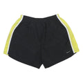 NIKE Womens Black & Yellow Casual Polyester Shorts M W25 Lightweight Sports