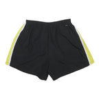 NIKE Womens Black & Yellow Casual Polyester Shorts M W25 Lightweight Sports