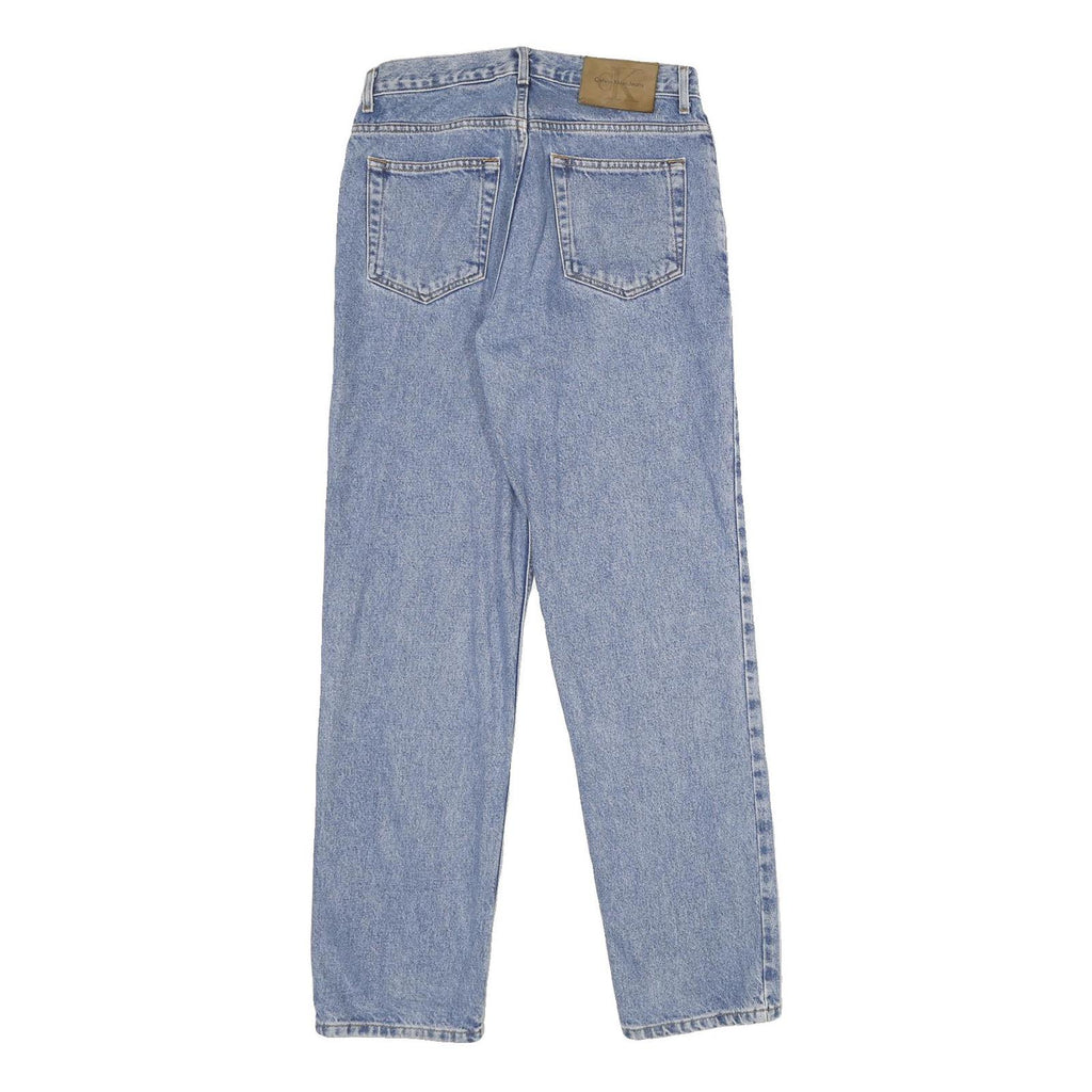 CALVIN KLEIN JEANS Womens Jeans Blue Relaxed Straight Denim Medium W29 L30