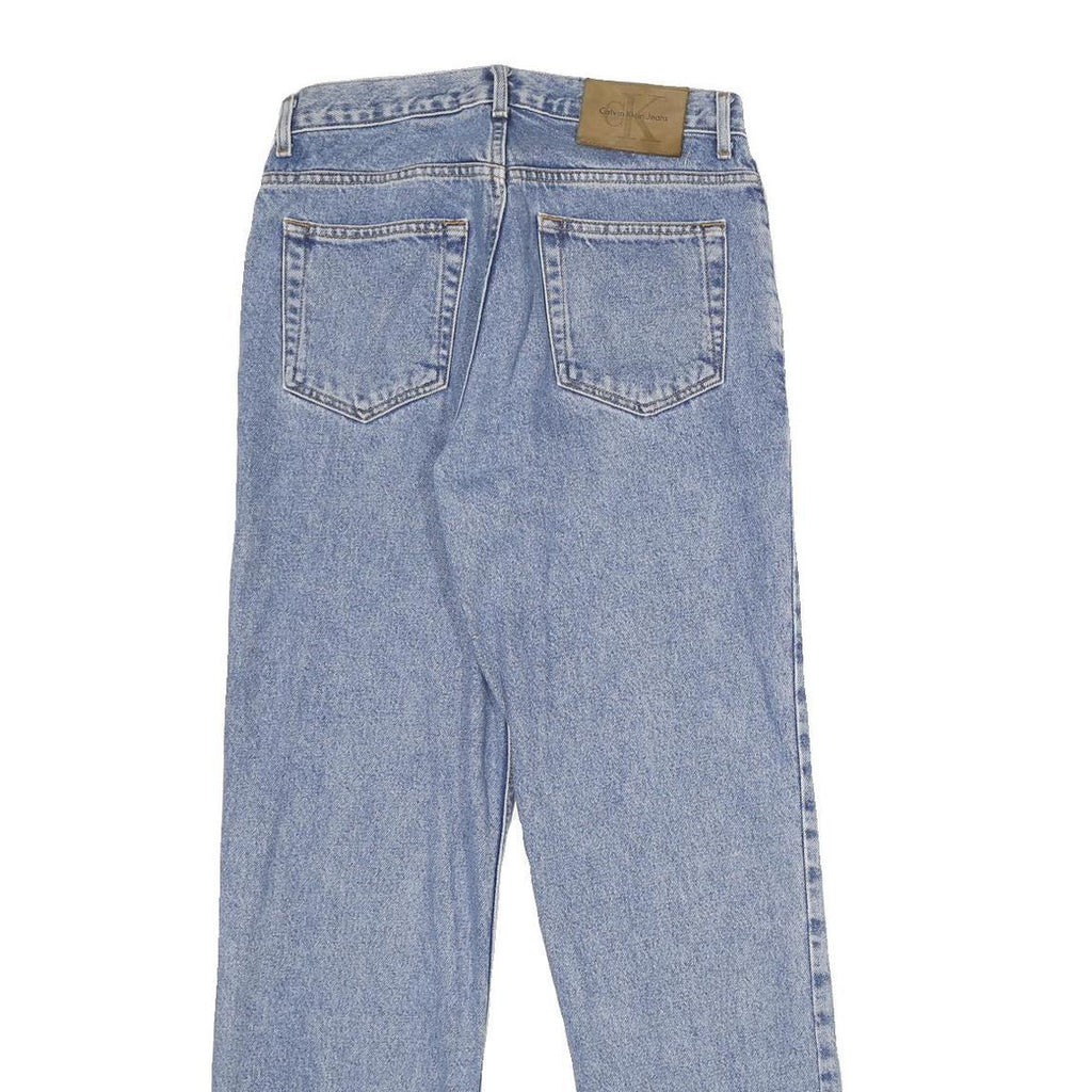 CALVIN KLEIN JEANS Womens Jeans Blue Relaxed Straight Denim Medium W29 L30