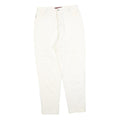 UNIVERSAL Womens Slim White Jeans Cotton Blend W30 L28 Classic Straight Zip