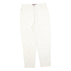 UNIVERSAL Womens Slim White Jeans Cotton Blend W30 L28 Classic Straight Zip