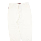 UNIVERSAL Womens Slim White Jeans Cotton Blend W30 L28 Classic Straight Zip