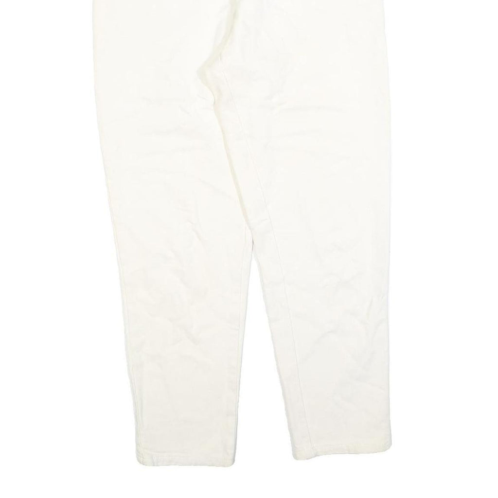 UNIVERSAL Womens Slim White Jeans Cotton Blend W30 L28 Classic Straight Zip