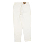 UNIVERSAL Womens Slim White Jeans Cotton Blend W30 L28 Classic Straight Zip