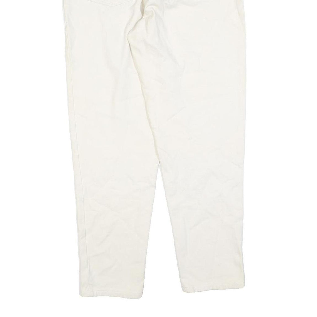 UNIVERSAL Womens Slim White Jeans Cotton Blend W30 L28 Classic Straight Zip