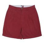 TOMMY HILFIGER Mens Shorts Red Casual M W32 Classic Cotton Blend