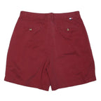 TOMMY HILFIGER Mens Shorts Red Casual M W32 Classic Cotton Blend
