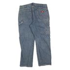 DICKIES Mens Relaxed Denim Jeans Blue W36 L30 Workwear Utility Casual