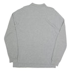 POLO RALPH LAUREN Mens Grey Long Sleeve Plain L Cotton Blend Polo Shirt
