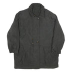 HMC Womens Black Zip Jacket XL Polyester Plain Casual Outerwear