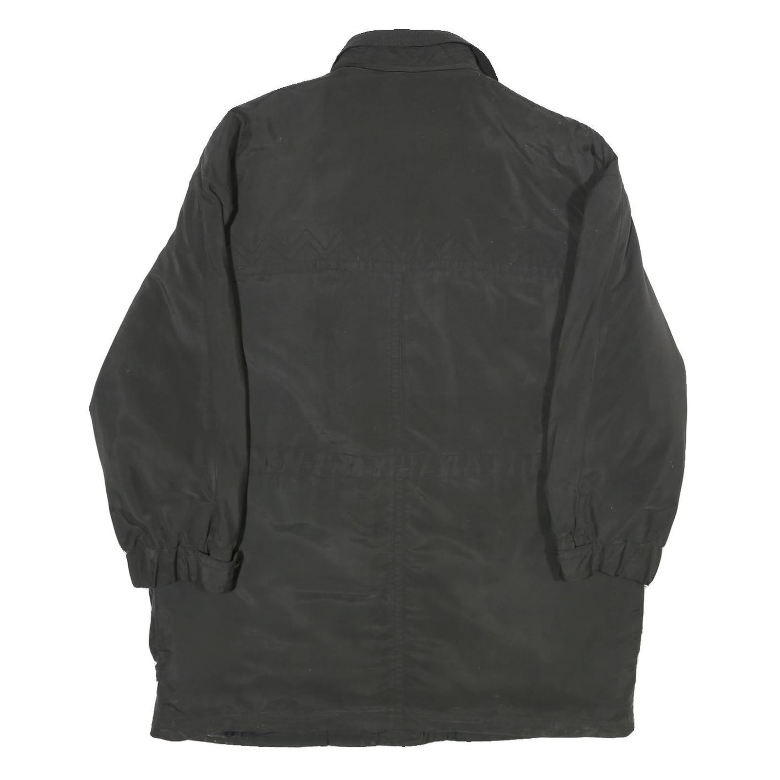 HMC Womens Black Zip Jacket XL Polyester Plain Casual Outerwear