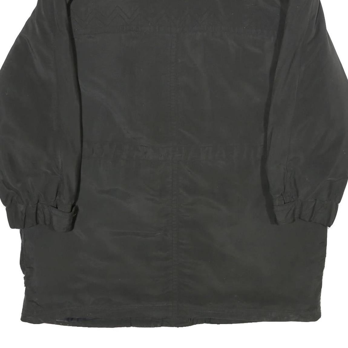 HMC Womens Black Zip Jacket XL Polyester Plain Casual Outerwear