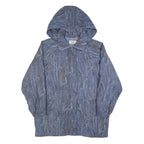 NEWPORT Womens Blue Hooded Jacket XL Polyester Blend Zip Plain Lightweight