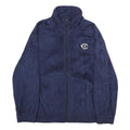 CHAMPION Womens Navy Blue Zip Jacket L Polyester Casual Warm Fleece