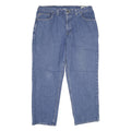 CARHARTT Mens Jeans Blue Relaxed Straight Denim Medium W38 L30 Workwear Zip