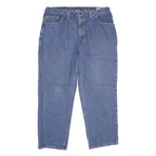 CARHARTT Mens Jeans Blue Relaxed Straight Denim Medium W38 L30 Workwear Zip