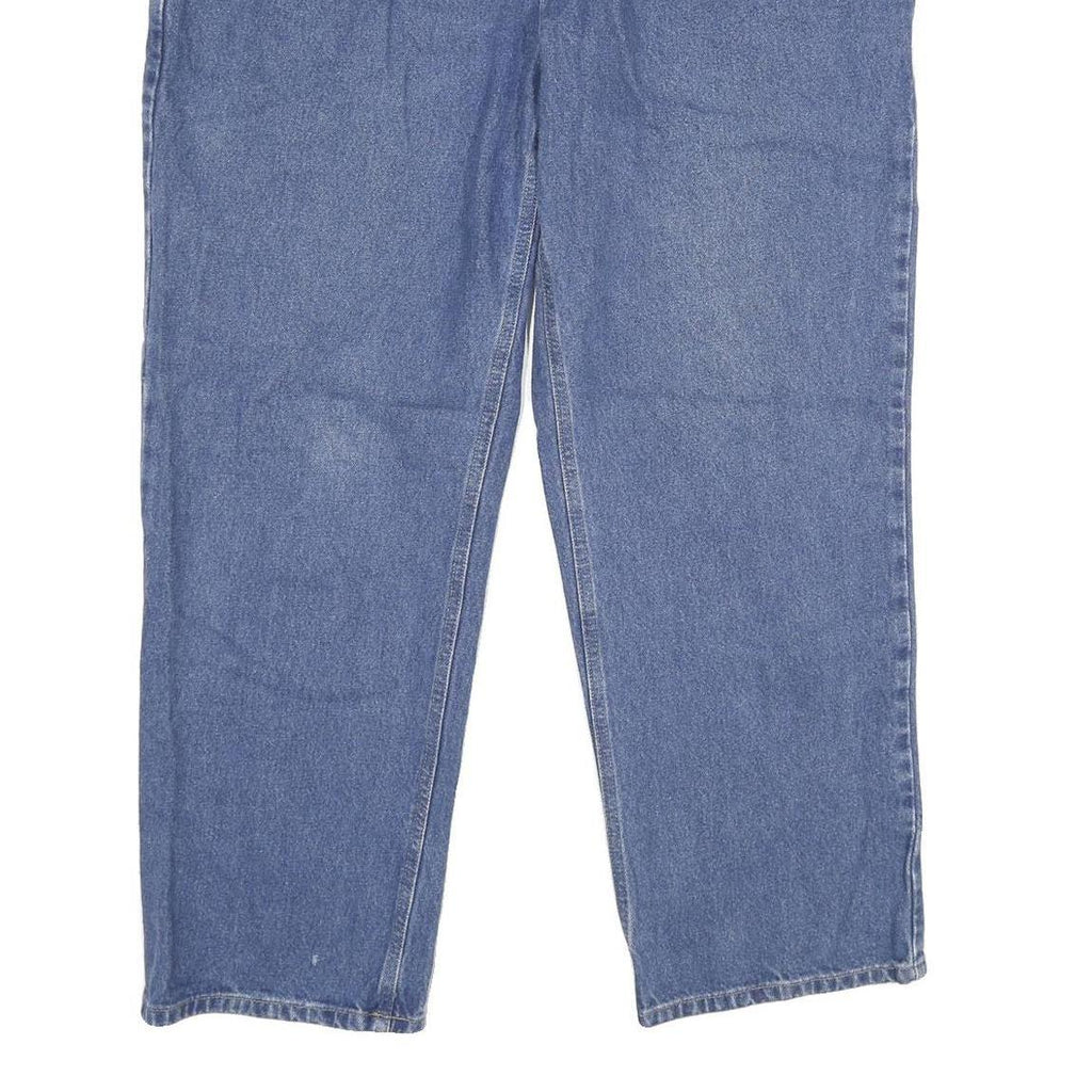 CARHARTT Mens Jeans Blue Relaxed Straight Denim Medium W38 L30 Workwear Zip