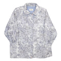 NEWPORT Womens Grey & White Printed Zip Jacket UK 18 Polyester Blend Floral