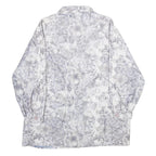 NEWPORT Womens Grey & White Printed Zip Jacket UK 18 Polyester Blend Floral