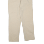 CAT Womens Regular Beige Cotton Blend Trousers W32 L30 Workwear Utility Zip