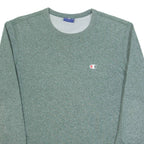 CHAMPION Womens Sweatshirt Green S
