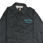 PRO FIT Mens Black XL Polyester Coach Jacket Button Closure Lightweight
