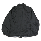 PRO FIT Mens Black XL Polyester Coach Jacket Button Closure Lightweight