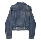 LEVI'S Womens Blue Denim Jacket M Cotton Blend Classic Button Closure