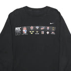 NIKE Mens Black WJC 15 Graphic Long Sleeve Crew Neck T-Shirt XL Cotton