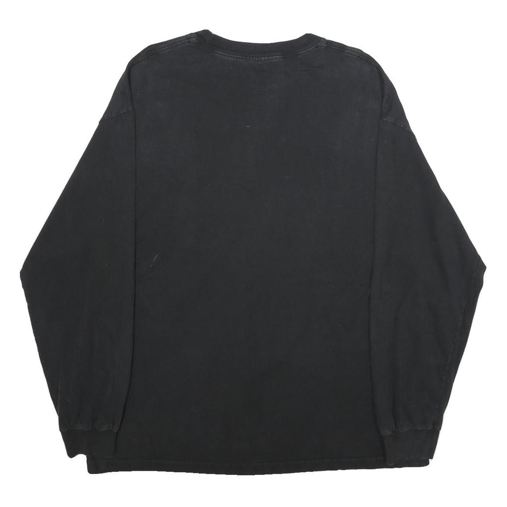 NIKE Mens Black WJC 15 Graphic Long Sleeve Crew Neck T-Shirt XL Cotton