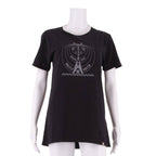 PRETTY GREEN Guitar Womens T-Shirt Dress Black Short Sleeve Short XS
