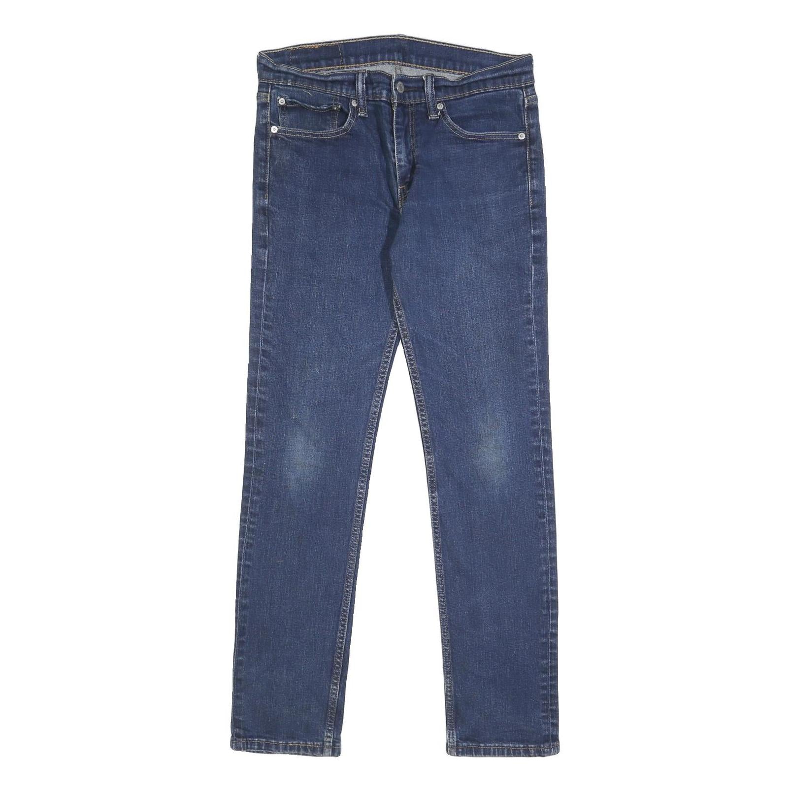 LEVI'S 511 Mens Jeans Blue Slim Skinny Denim Medium W31 L32 Classic Zip