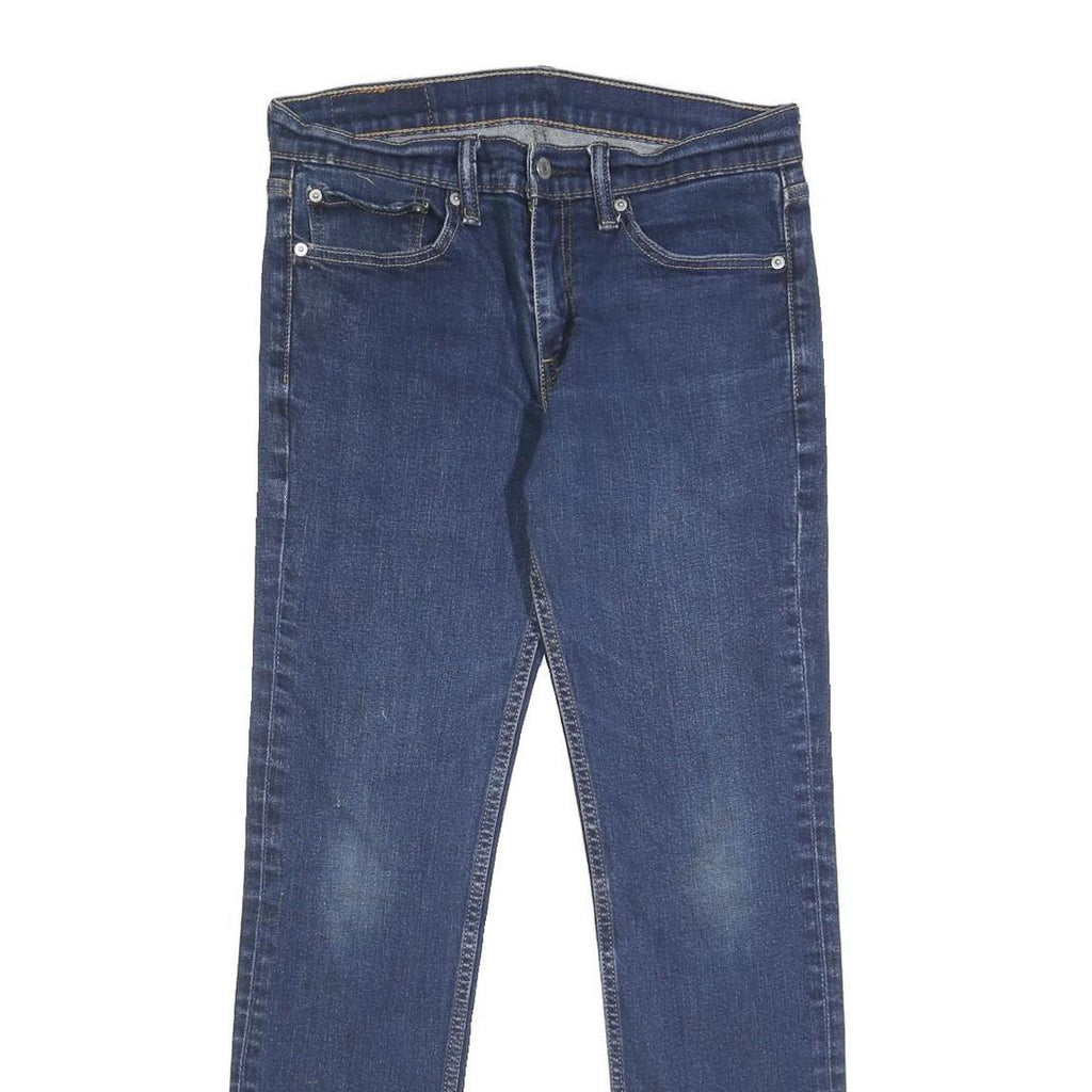 LEVI'S 511 Mens Jeans Blue Slim Skinny Denim Medium W31 L32 Classic Zip