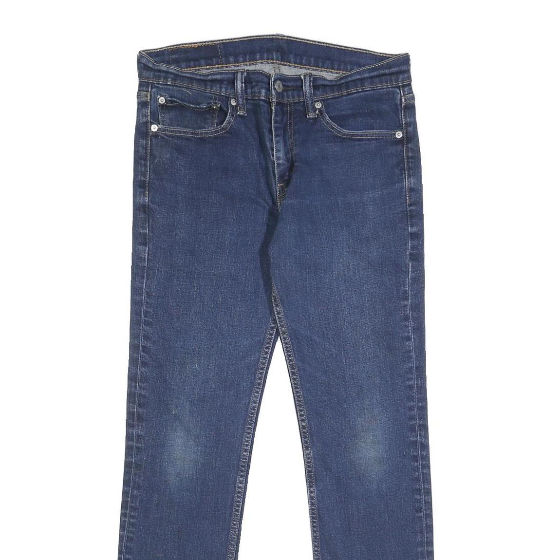 LEVI'S 511 Mens Jeans Blue Slim Skinny Denim Medium W31 L32 Classic Zip
