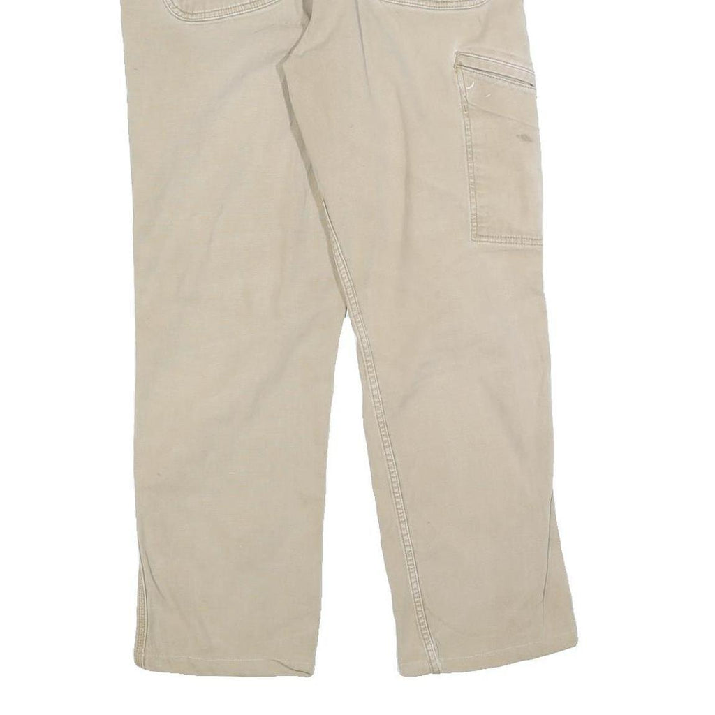 CARHARTT Mens Cotton Blend Beige Relaxed W34 L27 Workwear Utility Trousers