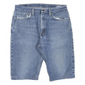 WRANGLER Mens Shorts Blue Denim Casual M W34 Classic Fit Cotton Blend